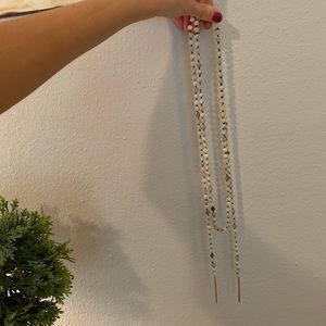 Multicolor bead long necklace